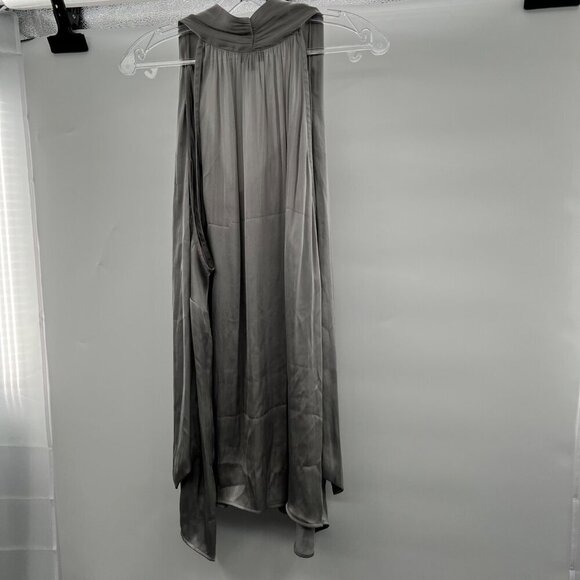 Torrid Women's Sleeveless Blouse Tie V-Neck Gray Size 3X - Picture 7 of 9